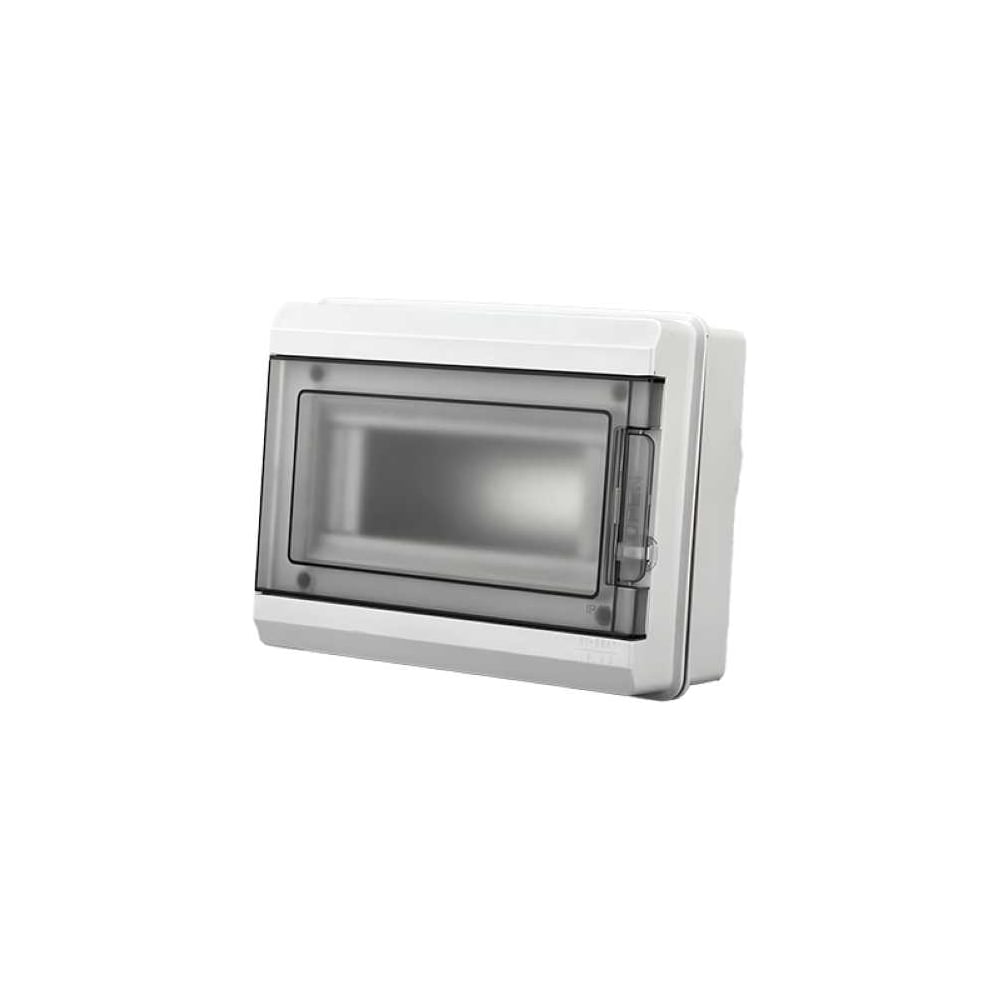 Изображение товара Распределительный бокс модульный навесной Jazzway PDB/W 3008 серый, с прозрачной крышкой, 8 модулей 5071988