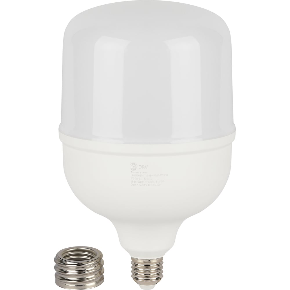 Изображение товара Лампа светодиодная ЭРА POWER STD LED T140-65W-4000-E27/E40 65Вт колокол нейтральный белый свет E27/E40 Б0071818