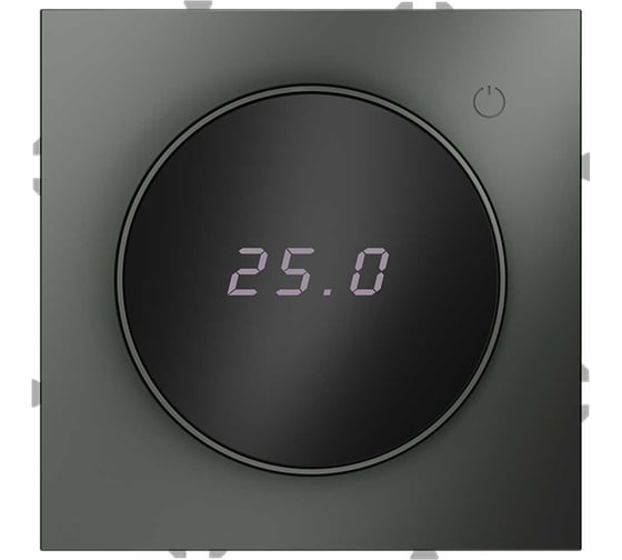 Изображение товара Терморегулятор электронный Voltum S70 с индикацией и датчиком, для теплого пола, (титан) VLS070106