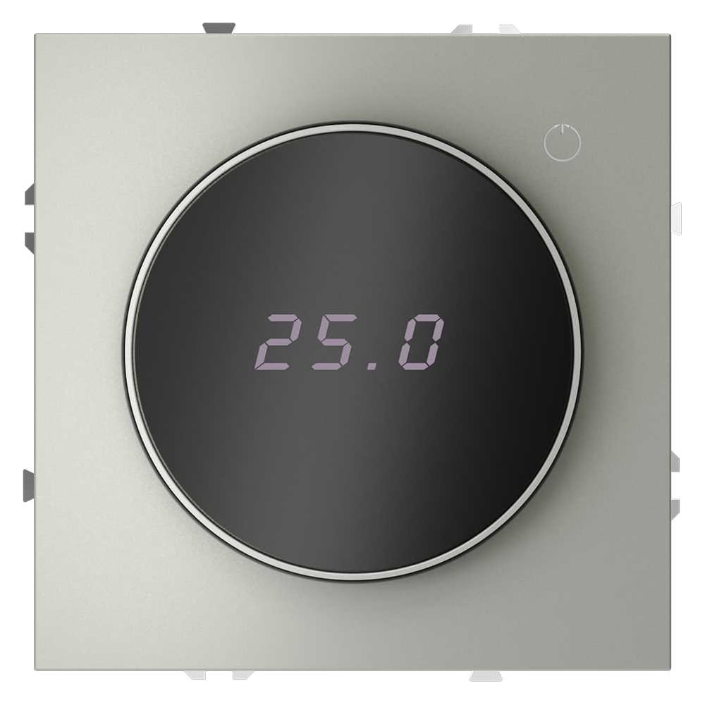 Терморегулятор электронный Voltum S70 с индикацией и датчиком, для теплого пола, (сталь) VLS070105