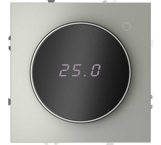 Изображение товара Терморегулятор электронный Voltum S70 с индикацией и датчиком, для теплого пола, (сталь) VLS070105