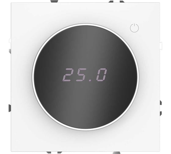 Изображение товара Терморегулятор электронный Voltum S70 с индикацией и датчиком, для теплого пола, (белый матовый) VLS070102
