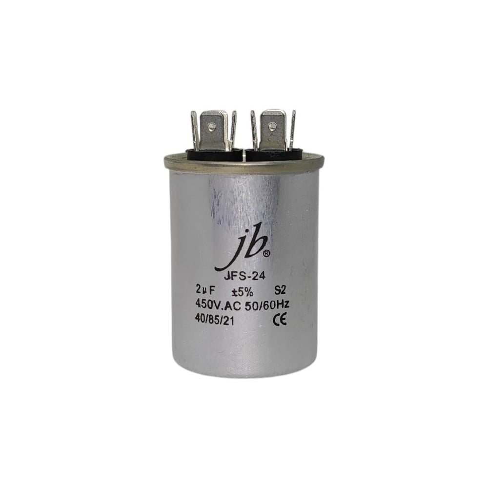 Изображение товара Пусковой конденсатор JB Capacitors JFS-24 2мкФ 450В алюминиевый корпус