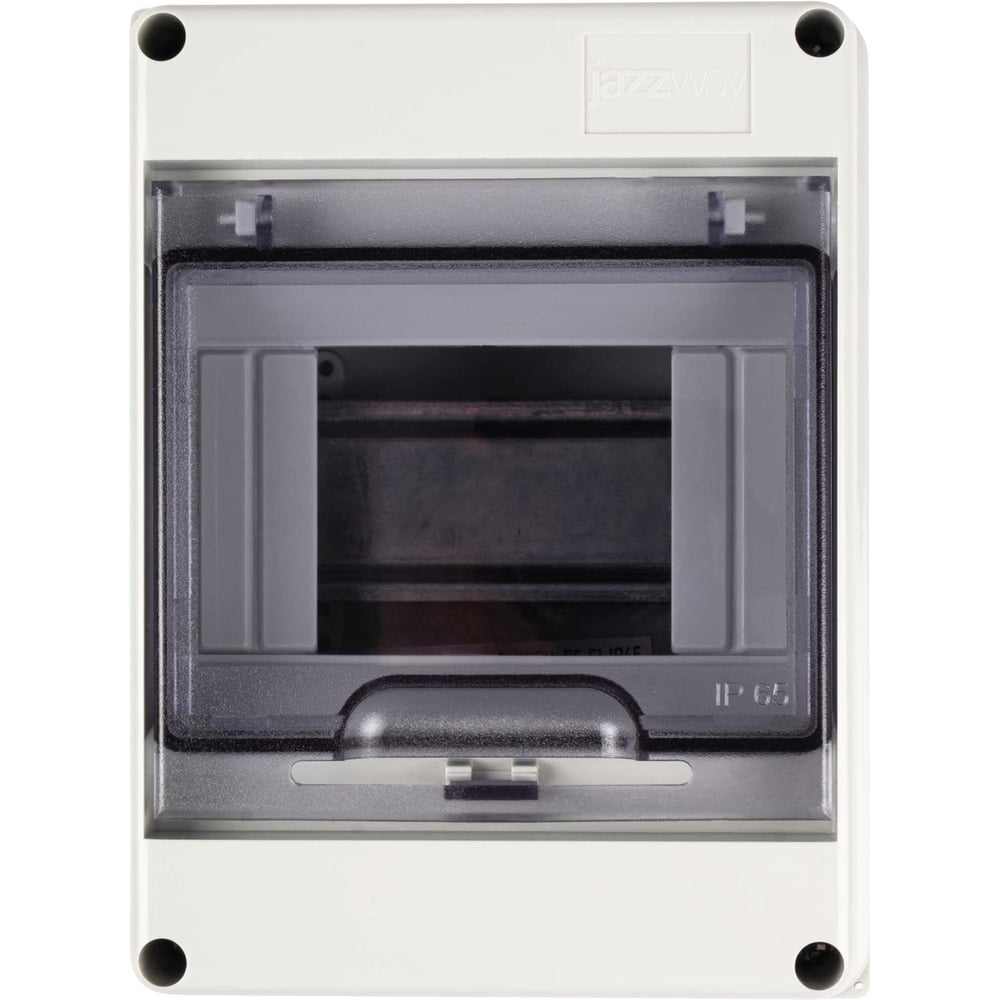 Распределительный бокс модульный навесной Jazzway PDB/W 4005 серый с прозрачной крышкой 5 модулей (ЩРН-ПГ-5) IP65 5072053