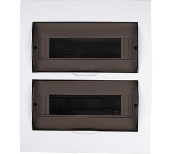 Изображение товара Распределительный бокс модульный встраиваемый Jazzway PDB/R 1024 белый с прозрачной крышкой 24 модуля (ЩРВ-П-24) IP41 5071773
