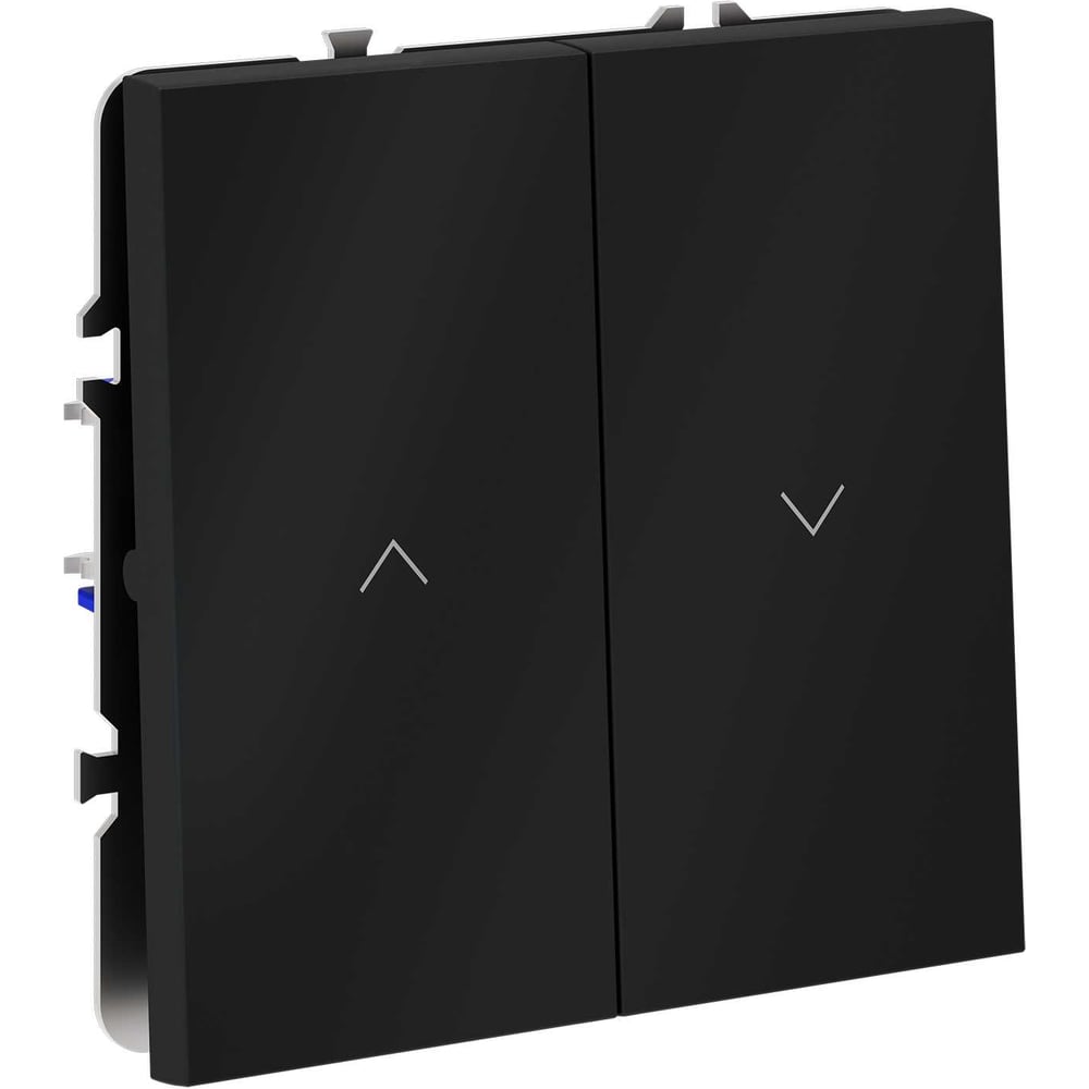Выключатель встраиваемый Voltum S70 для жалюзи 10А, (графит) VLS020707