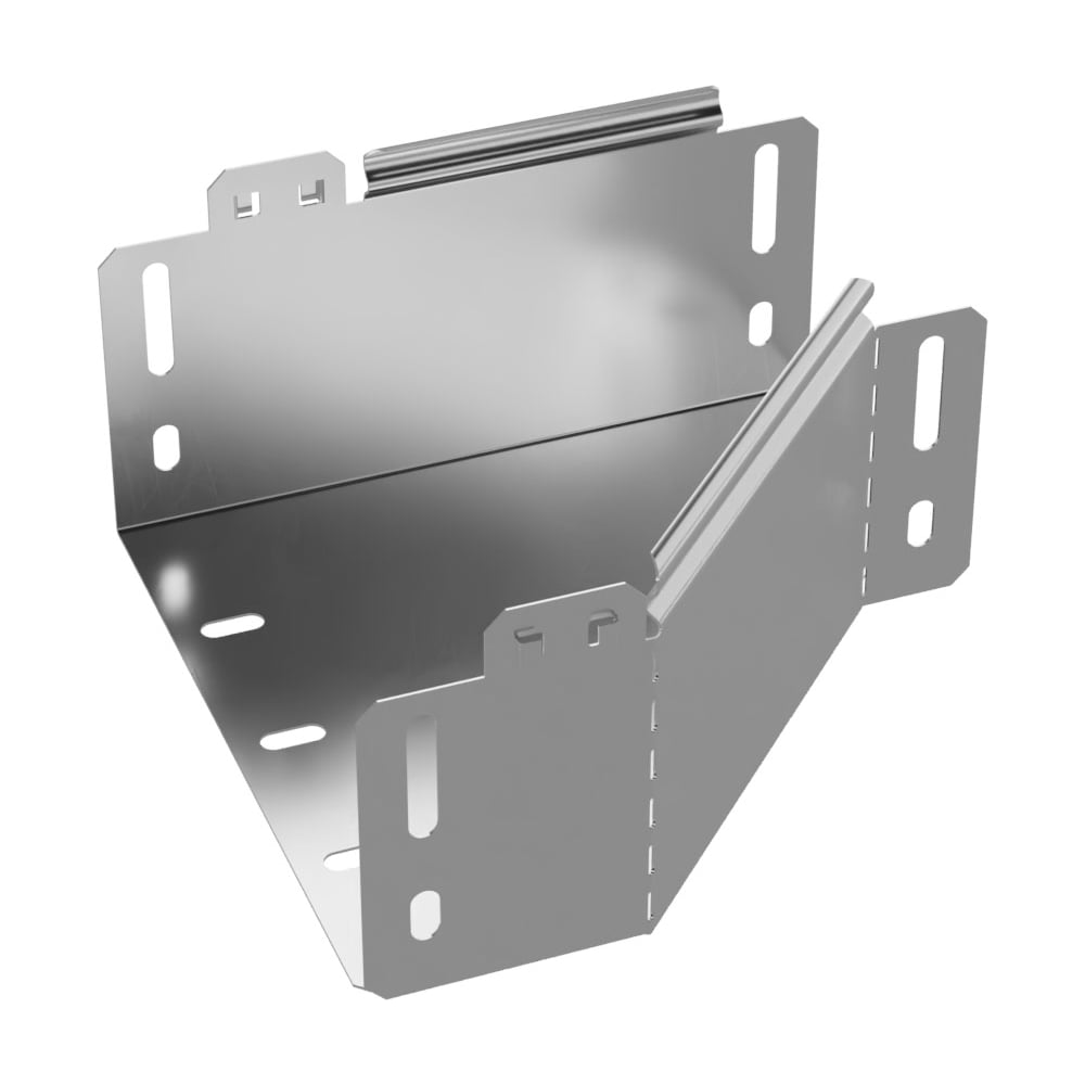 Переходник левый Промрукав Стандарт INOX (AISI 304) 200х100х100 (0,7 мм) PR16.4250