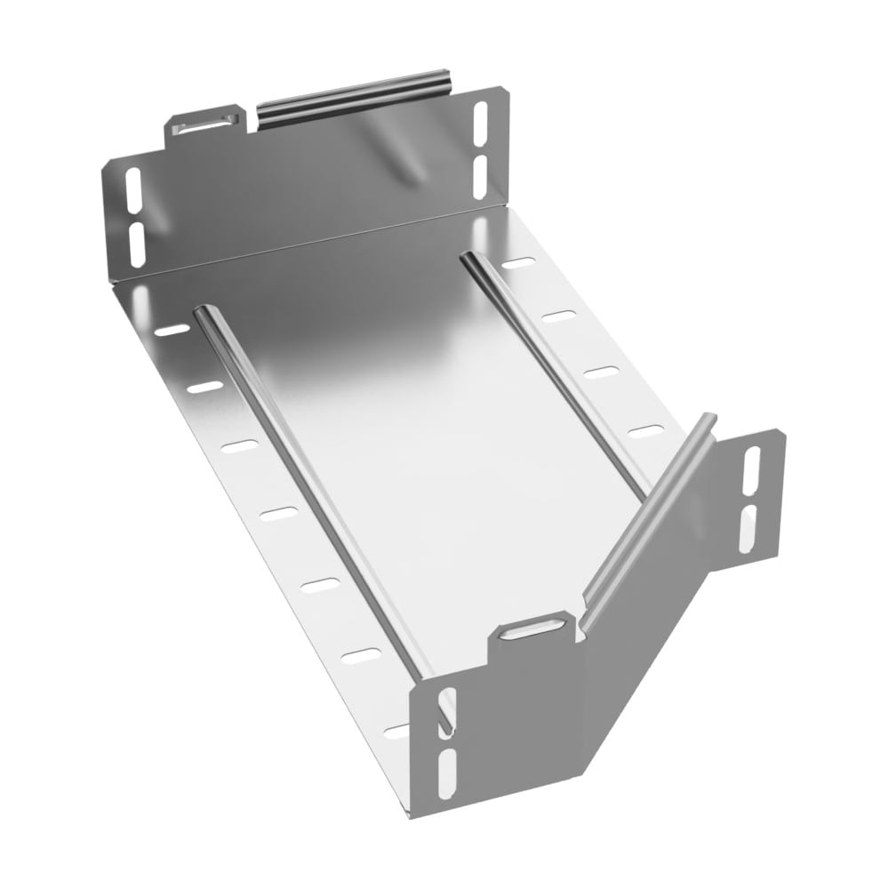 Переходник левый Промрукав Стандарт INOX (AISI 304) 400х300х80 (0,8 мм) PR16.4273