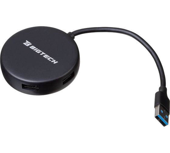 Изображение товара Разветвитель USB BigTech HS004 USB 3.0x4/черный 1853674