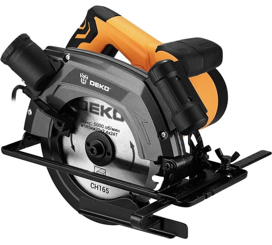 Изображение товара Дисковая (циркулярная) пила DEKO CS1250-D, 1250Вт, 165мм диск 083-1100