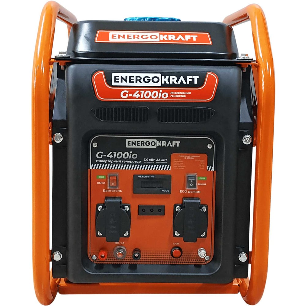 Изображение товара Генератор инверторный ENERGOKRAFT G-4100io (3,0/3,5кВт 220Вт, бак 5,0л, ручной запуск) открытый 00-00002435 Изображение товара Генератор инверторный ENERGOKRAFT G-4100io (3,0/3,5кВт 220Вт, бак 5,0л, ручной запуск) открытый 00-00002435