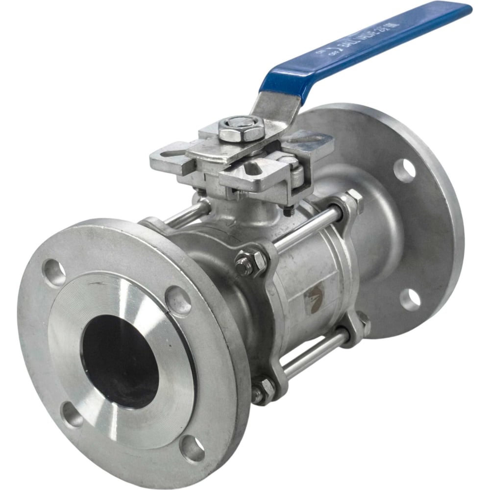 Кран шаровый NEWKEY фланцевый под привод нержавеющий (3PC), AISI304 DN65 (2_1/2), (CF8), PN16 NK-BFp65/4