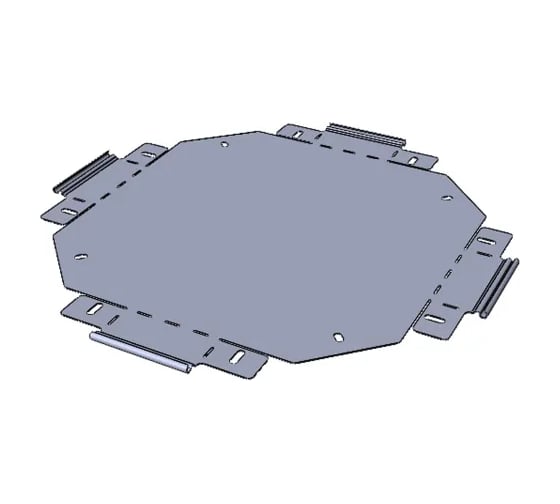Изображение товара Ответвитель крестообразный EKF 50x100 мм (плоский) x5010007-FL