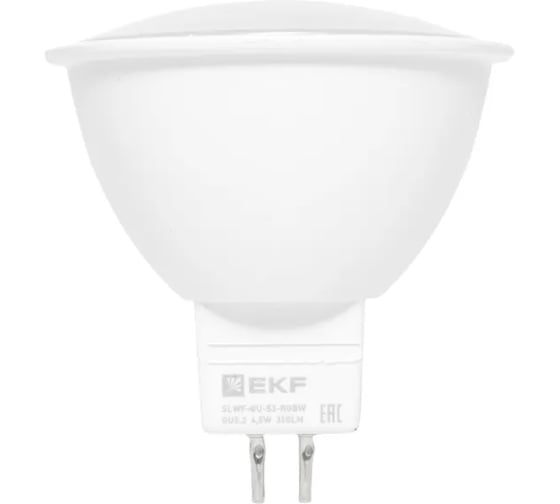 Изображение товара Умная лампа EKF GU5.3 Connect 4,5W WIFI RGBW slwf-gu-53-rgbw
