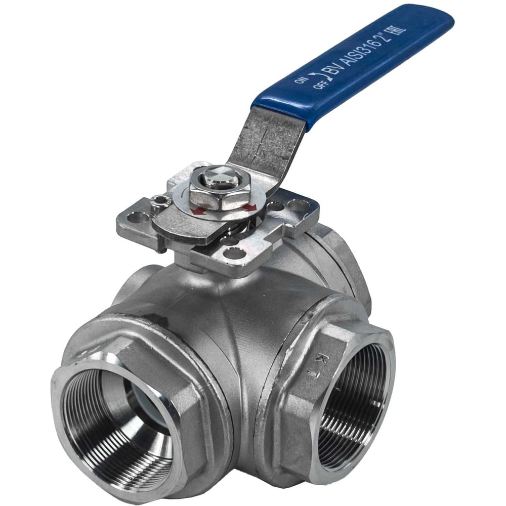 Изображение товара Трехходовой нержавеющий кран NEWKEY DN50 PN40 для воды и нефтепродуктов Изображение товара Трехходовой нержавеющий кран NEWKEY DN50 PN40 для воды и нефтепродуктов