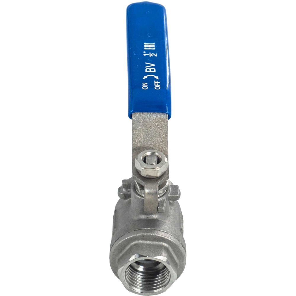 Кран шаровый NEWKEY муфтовый двусоставной нержавеющий (2PC), AISI316 DN15 (1/2), (CF8M), PN64 NK-BML15/6
