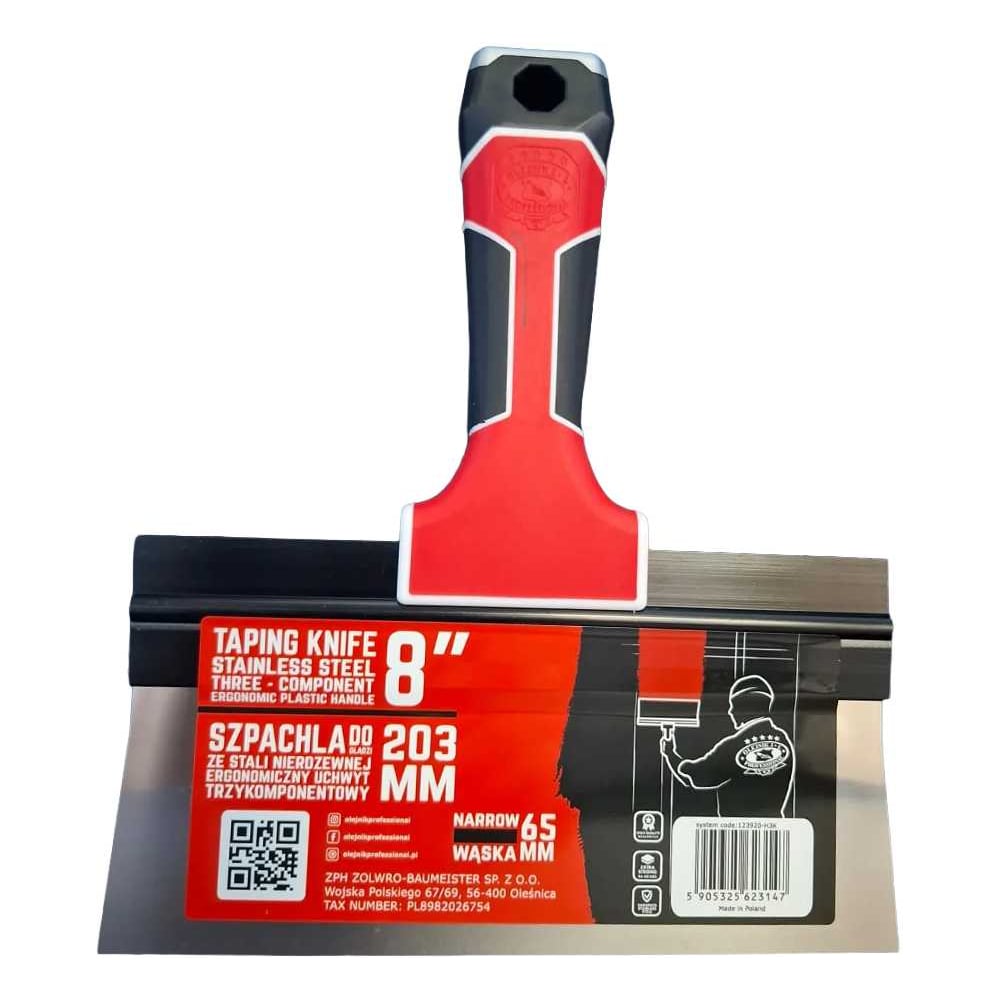 Изображение товара Шпатель Olejnik TAPING KNIFE 8 из нержавеющей стали, 65 мм ширина лезвия Изображение товара Шпатель Olejnik TAPING KNIFE 8 из нержавеющей стали, 65 мм ширина лезвия