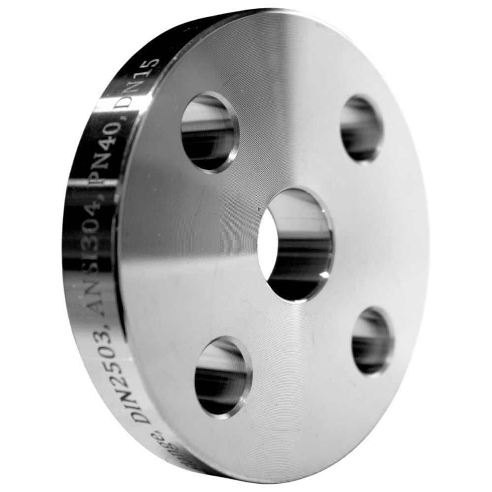 Изображение товара Фланец плоский NEWKEY DIN2503 нержавеющий, AISI304 DN15 (1/2), (CF8), РN40 NK-FDh15/4