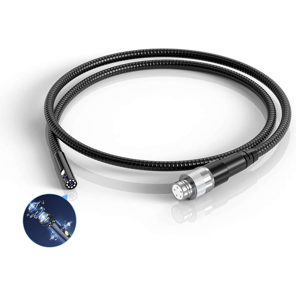 Изображение товара Зонд для видеоэндоскопа IC-V116A iCarTool 3 камеры, 1м, 8 мм IC-VP11680-5P