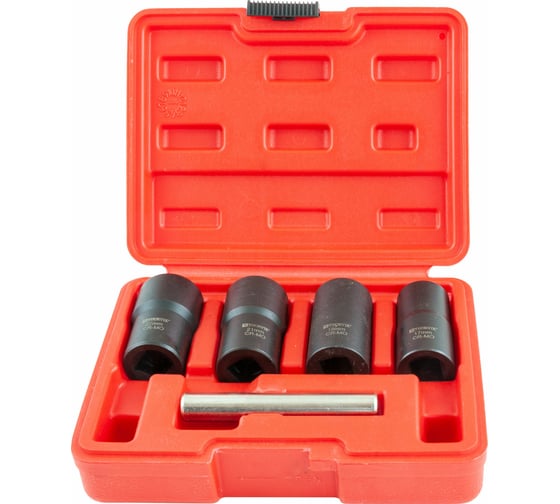 Изображение товара Набор головок для поврежденного крепежа BESS125 (5 предметов; 17-22 мм; 1/2) Thorvik 53203