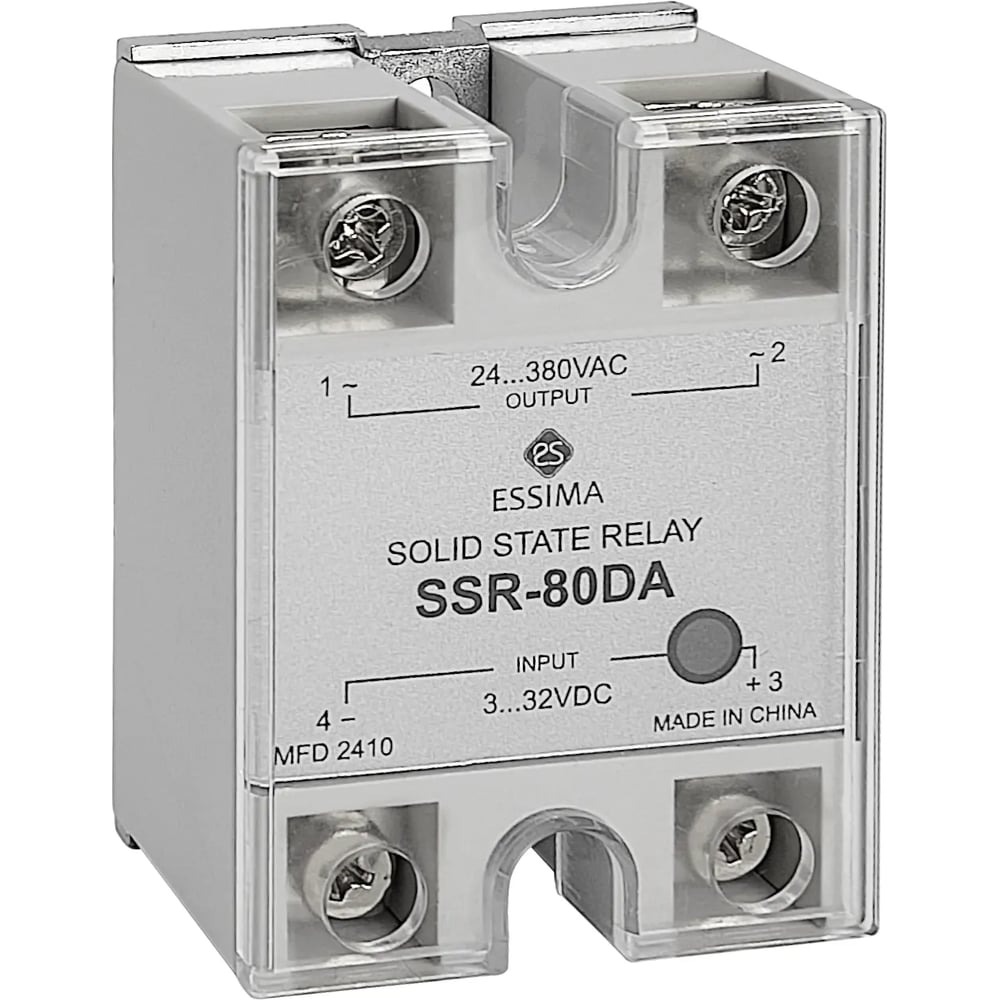 Изображение товара Твердотельное реле KRAFTAIR SSR-80DA 80А Изображение товара Твердотельное реле KRAFTAIR SSR-80DA 80А