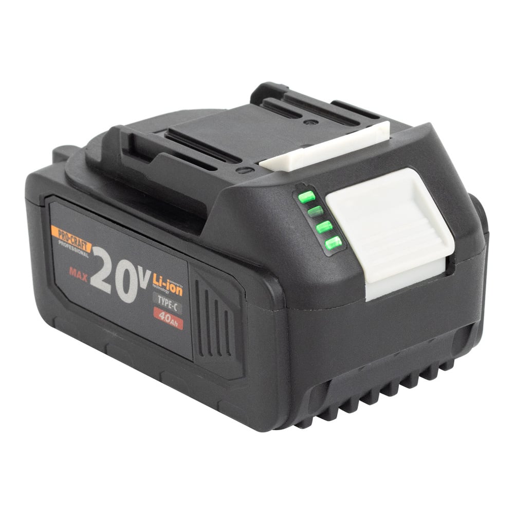 Изображение товара Батарея аккумуляторная   Li-Ion 20В 4Ач, type-c PROCRAFT BAT20/4C