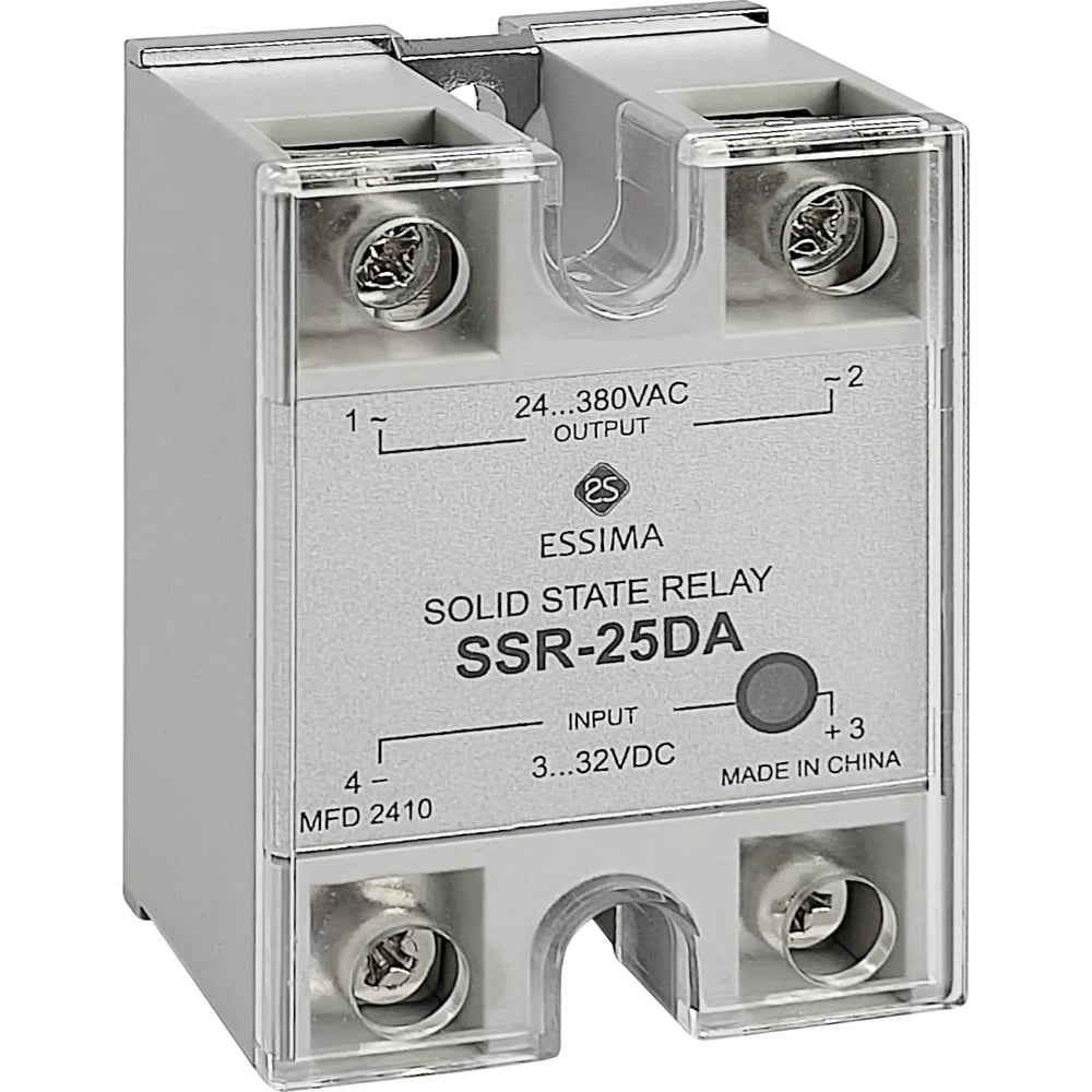 Изображение товара Твердотельное реле KRAFTAIR SSR-25DA 25А для автоматизации и управления Изображение товара Твердотельное реле KRAFTAIR SSR-25DA 25А для автоматизации и управления