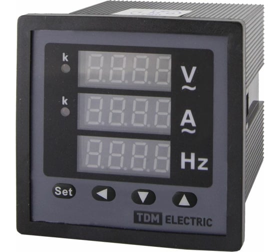 Изображение товара Цифровой многовеличинный прибор TDM ELECTRIC ЦП-АВЧ72x3-0,5-Р однофазный 0-50кА, 0-320кВ, 40-70Гц SQ1102-0531