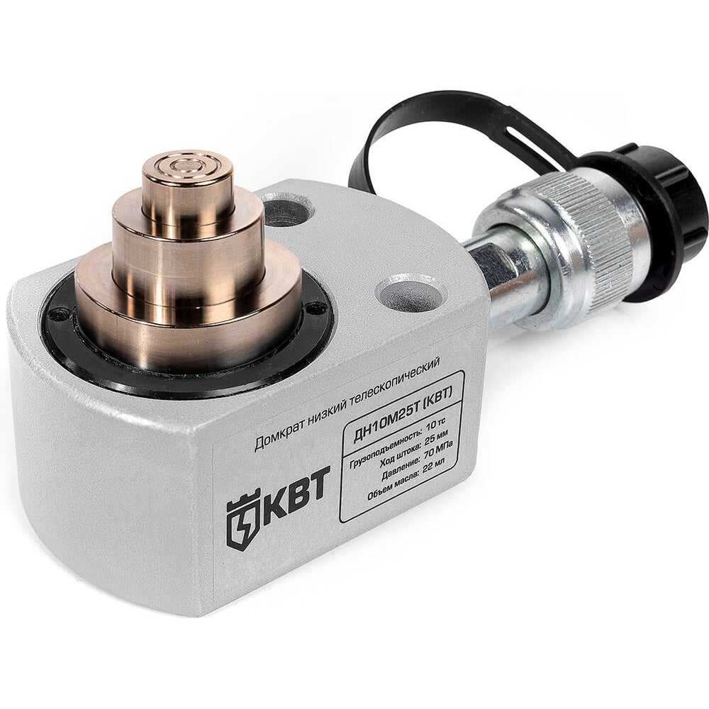 Изображение товара Домкрат КВТ ДН10М25Т низкий телескопический для профессиональных работ