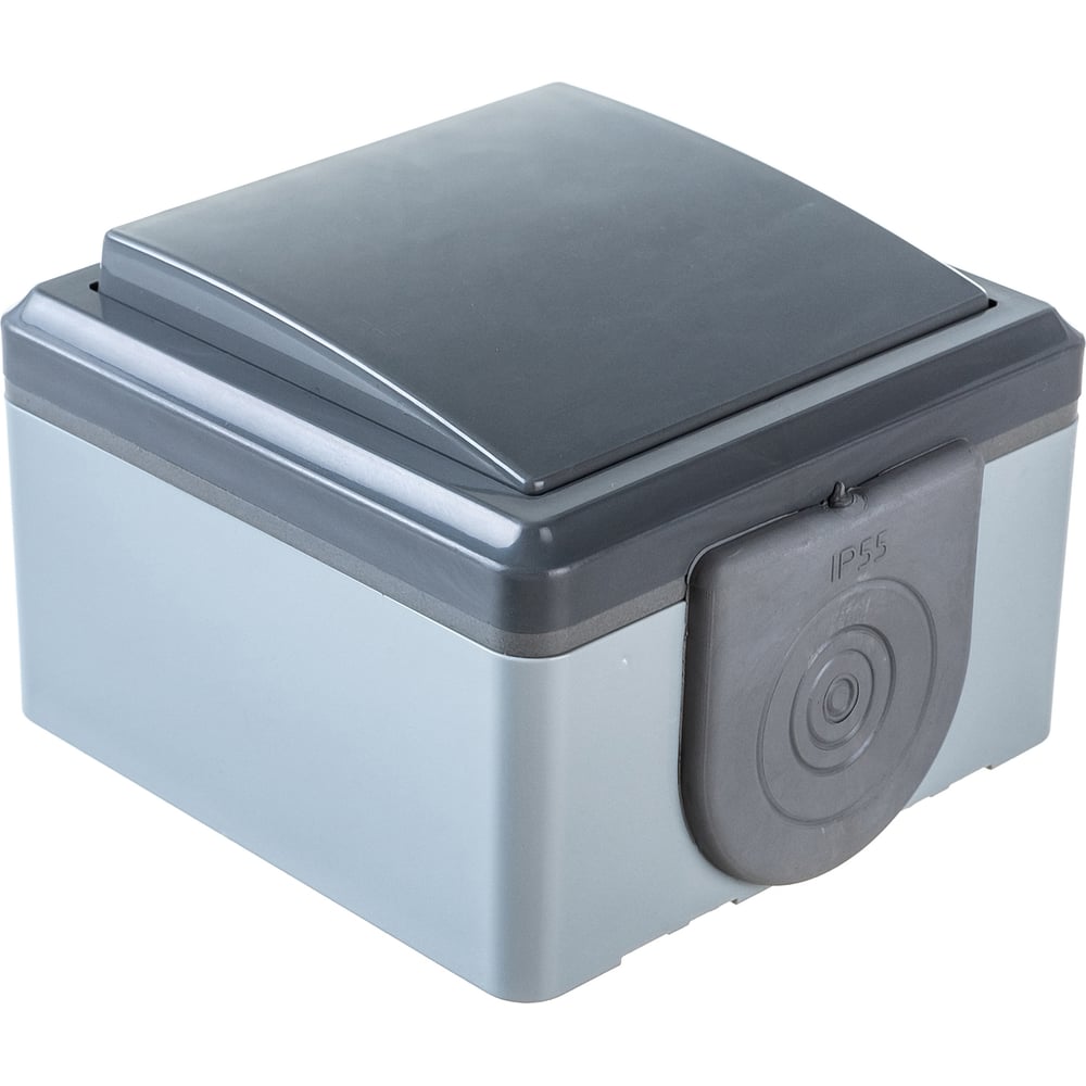 Изображение товара Выключатель освещения 1-клавишный IP55 серия ПРАЛЕСКА АКВА