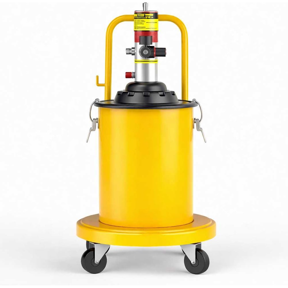 Изображение товара Солидолонагнетатель пневматический Petropump 50:1 с емкостью 20 кг с тележкой PP230019 Изображение товара Солидолонагнетатель пневматический Petropump 50:1 с емкостью 20 кг с тележкой PP230019