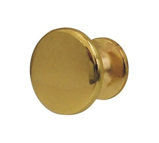 Изображение товара Мебельная ручка-кнопка SOLLER 306 С золото, d=24 мм Ж1116