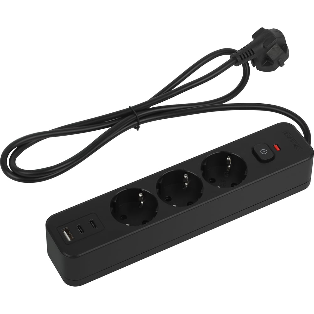 Изображение товара Сетевой фильтр Intro SFE315-3xUSBAC-B с защитой и USB для дома и офиса Изображение товара Сетевой фильтр Intro SFE315-3xUSBAC-B с защитой и USB для дома и офиса
