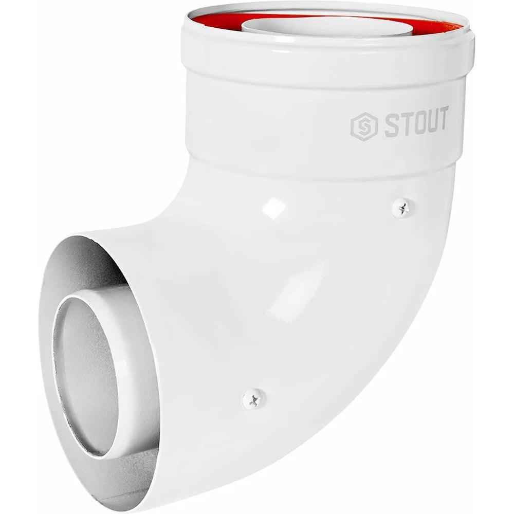 Изображение товара Отвод коаксиальный медный STOUT SCR-8610-000090 90° для дымохода