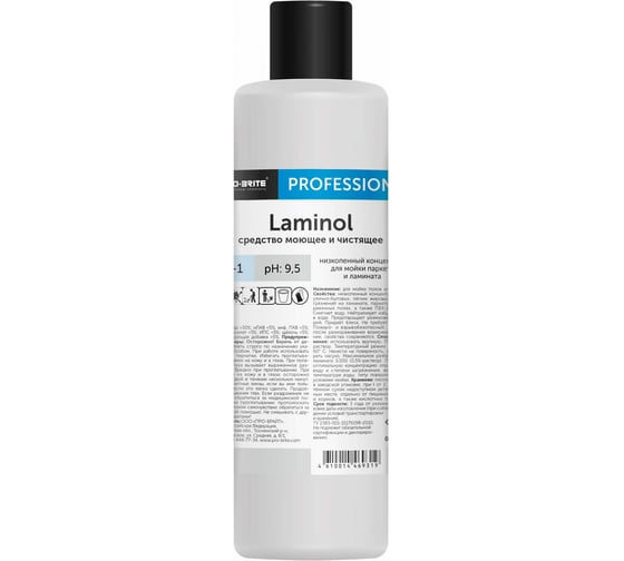 Изображение товара Моющий концентрат для ламината и паркета PRO-BRITE LAMINOL 1 л 023-1