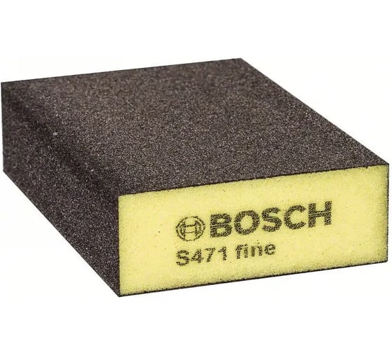 Изображение товара Губка для тонкой шлифовки Bosch S471 fine 69х97х26мм 2608901170