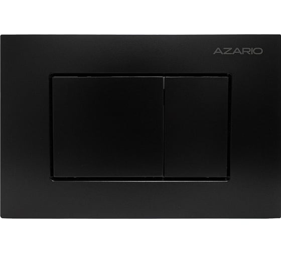 Изображение товара Клавиша смыва Azario AZ-ABS-001-B Нью-ТС пластиковая, квадратная, черный матовый, 245×162,5×28,3 мм, для инсталляций AZ-G12 и AZ-TS006T 00098496