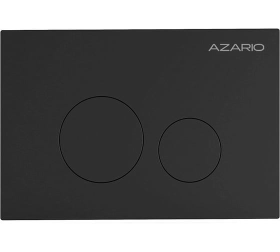 Изображение товара Клавиша смыва Azario AZ-SS-002-B Нью-ТС из нержавеющей стали, круглая, черная матовая, 245×162,5×30,4 мм, для инсталляций AZ-G12 и AZ-TS006T 00098423