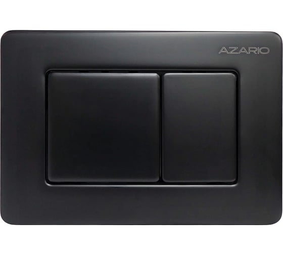 Изображение товара Клавиша смыва Azario AZ-SS-003-B Нью-ТС из нержавеющей стали, квадратная, черная матовая, 242×165×29,8 мм, для инсталляций AZ-G12 и AZ-TS006T 00098427