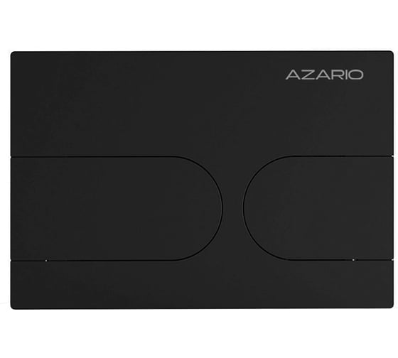 Изображение товара Клавиша смыва Azario AZ-SS-001-B Нью-ТС из нержавеющей стали, овальная, черная матовая, 245×162,5×30,2 мм, для инсталляций AZ-G12 и AZ-TS006T 00098419