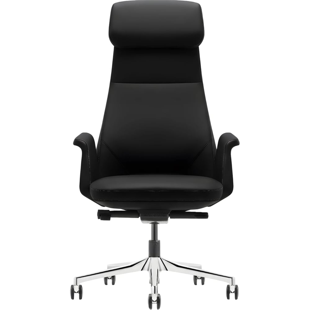 Изображение товара Кресло HAWASAN PREMIUM EX-840 STELLAR, синхромеханизм, алюминий, экокожа, черное 533241