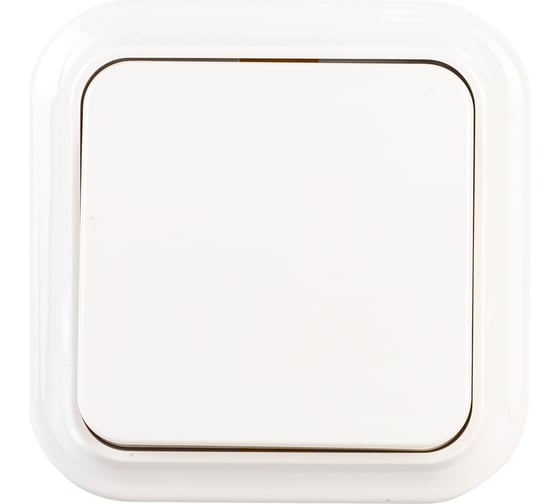 Изображение товара Выключатель Bylectrica 1-клавишная, открытая установка, 6А, серия ПРАЛЕСКА, А16-131 бежевый