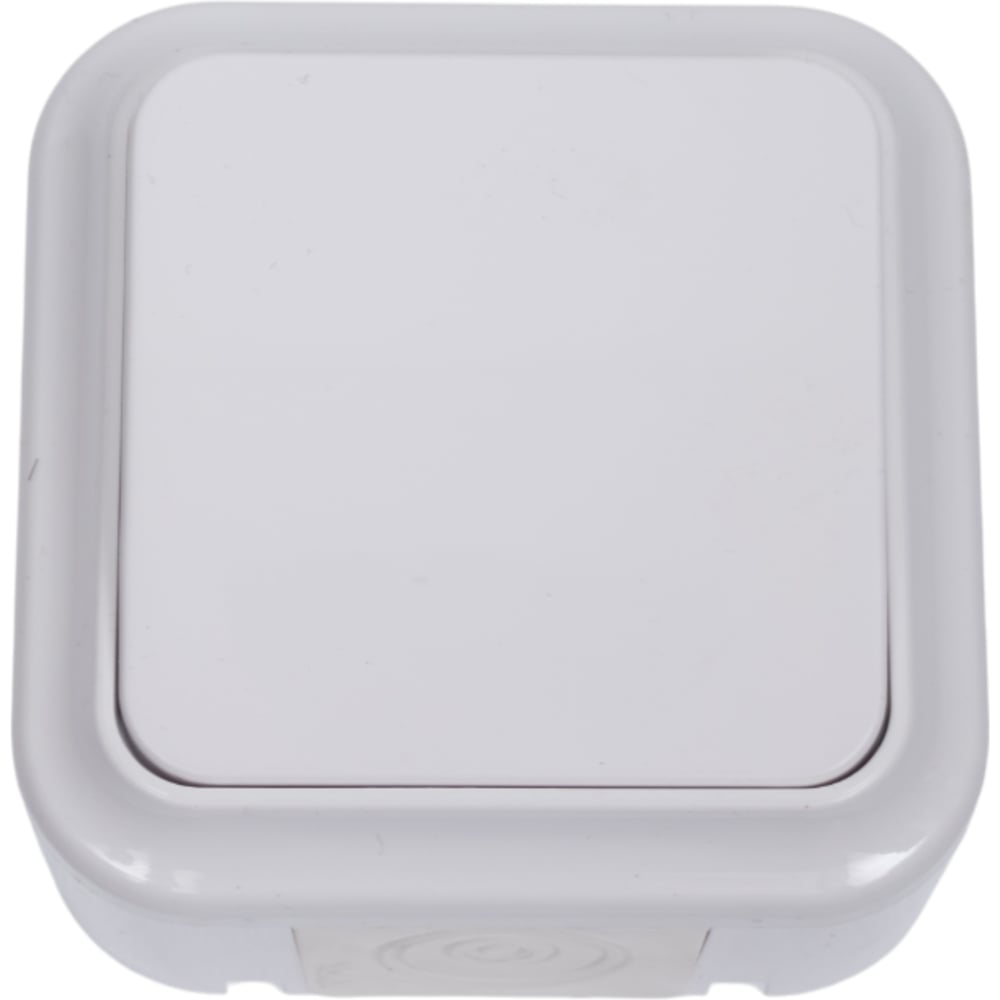 Изображение товара Выключатель Bylectrica 1-клавишный IP54, серия ПРАЛЕСКА АКВА, белый