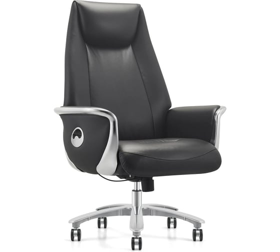Изображение товара Кресло HAWASAN PREMIUM EX-800 до 200 кг синхромеханизм алюминий экокожа черное 533234