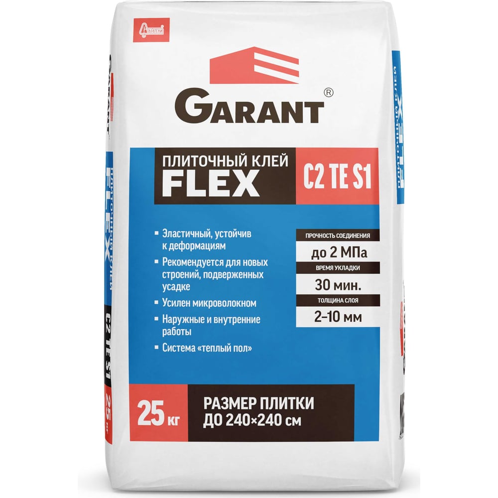 Изображение товара Плиточный клей GARANT FLEX C2TE S1 для керамогранита и натурального камня