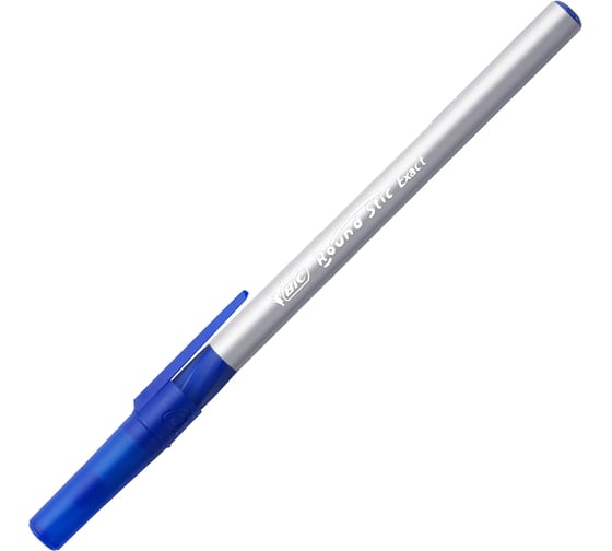 Изображение товара Ручка шариковая с грипом ОФИСМАГ BIC Round Stic Exact СИНЯЯ КОМПЛЕКТ 20 шт корпус серый 0,7 мм линия 0,28 мм 918543 141767