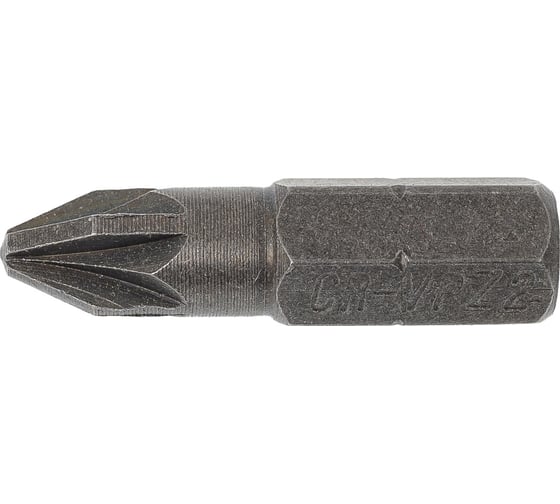 Изображение товара Бита крестовая (10 шт; РZ2x25 мм; CrV; хвостовик 1/4") CNIC 56764