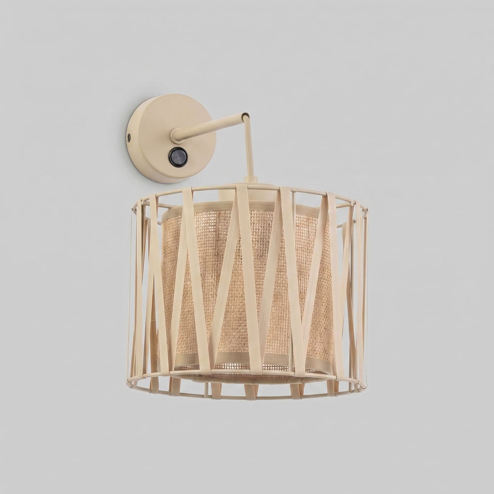 Изображение товара Настенный светильник TK Lighting E27 Harmony Sabia с тканевым плафоном 11462 бежевый a072563