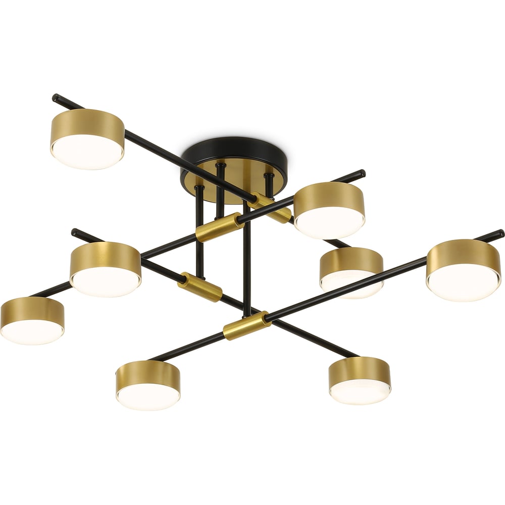 Изображение товара Современный потолочный светильник Ambrella Light 8хGX53 черный/золото Изображение товара Современный потолочный светильник Ambrella Light 8хGX53 черный/золото