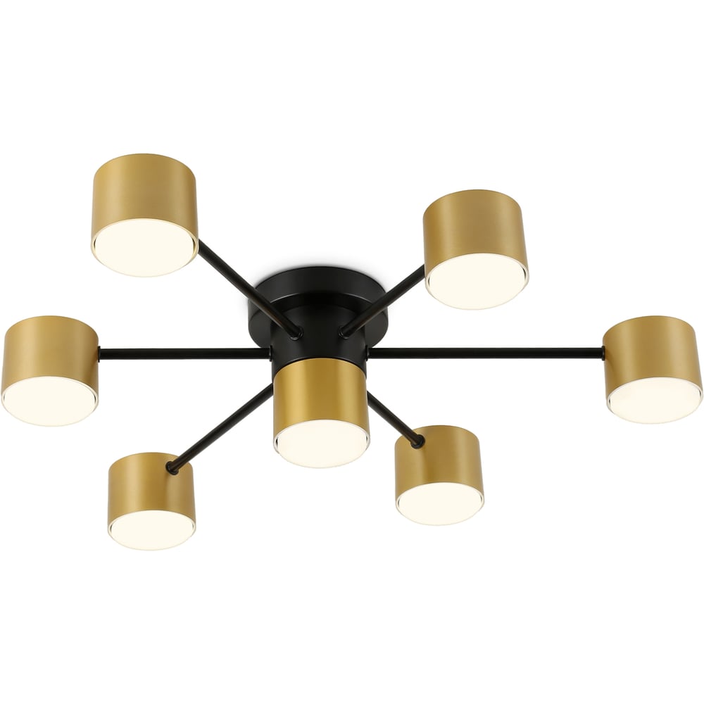 Изображение товара Светильник потолочный Ambrella Light /7 BK/GD черный/золото GX53/7 max 12 В 645х135 FL51726